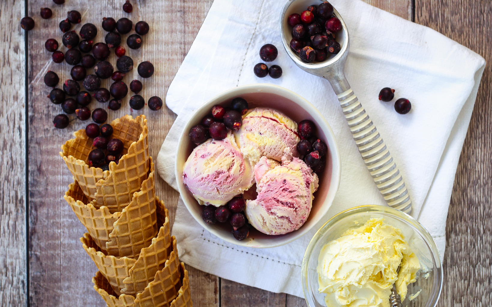 77774 21061 Blackcurrants In Clotted Cream